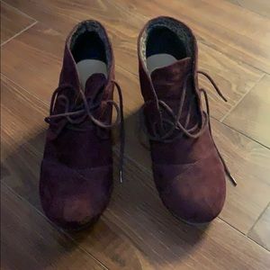 Maroon booties cityclassified